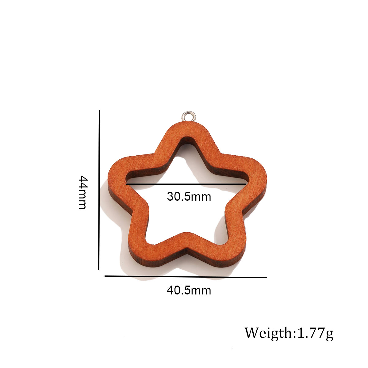 จี้รูปทรงเรขาคณิตไม้รูปสามเหลี - Resin Art Earrings บทวิจารณ์และราคา