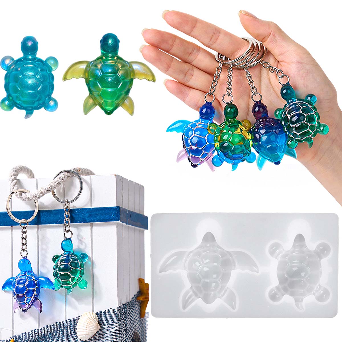 แม่พิมพ์ซิลิโคนรูปเต่าทะเล 3 ม - Silicone Mold Ocean บทวิจารณ์และราคา