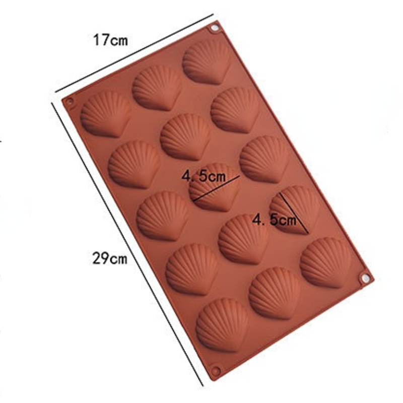 เกรดอาหาร Madeleine แม่พิมพ์เค - Silicone Mold Ocean บทวิจารณ์และราคา