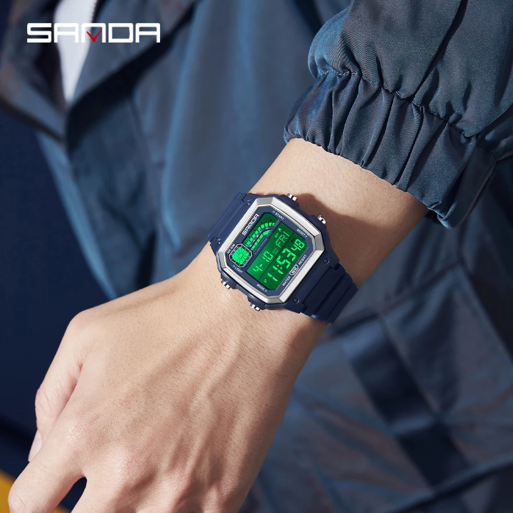 SANDA 6196 นาฬิกาอิเล็กทรอนิกส - Resin Art Underwater บทวิจารณ์และราคา