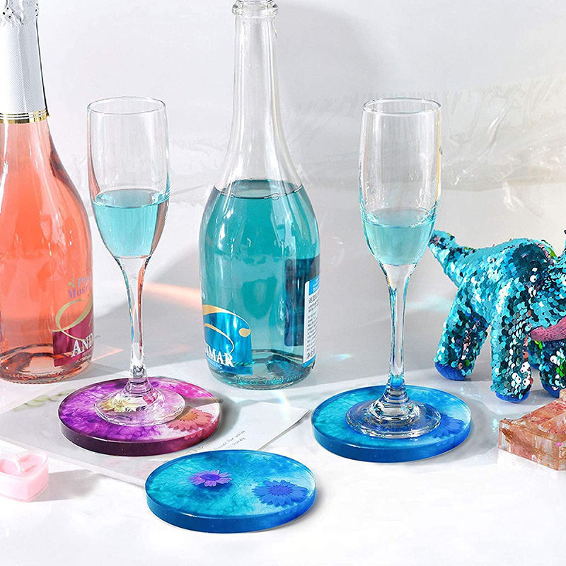 ถาดรองแก้วสี่เหลี่ยมทรงกลมทำด้ - Coaster Mold Square บทวิจารณ์และราคา