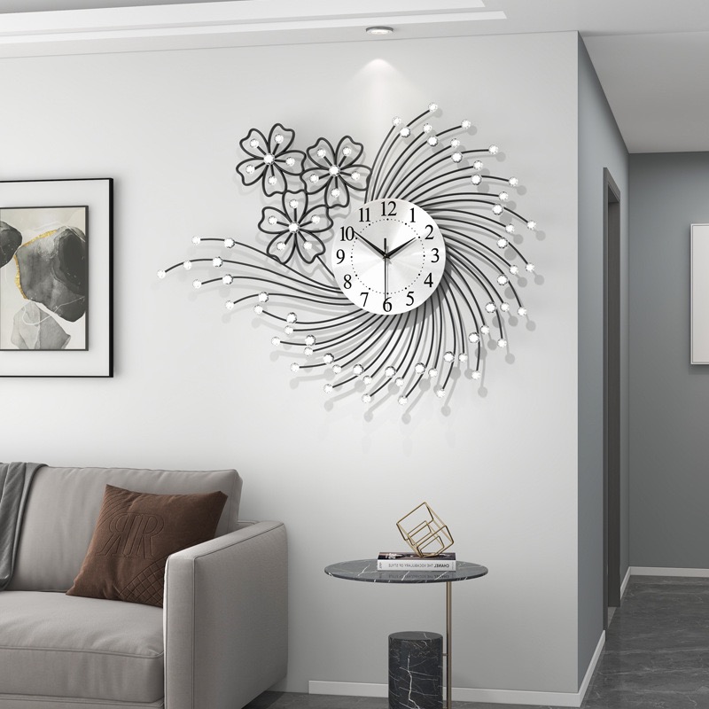 นาฬิกาแขวนหรูหราห้องนั่งเล่นคว - Resin Art Wall Clock บทวิจารณ์และราคา