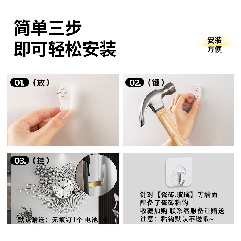 นาฬิกาแขวนหรูหราห้องนั่งเล่นคว - Resin Art Wall Clock บทวิจารณ์และราคา