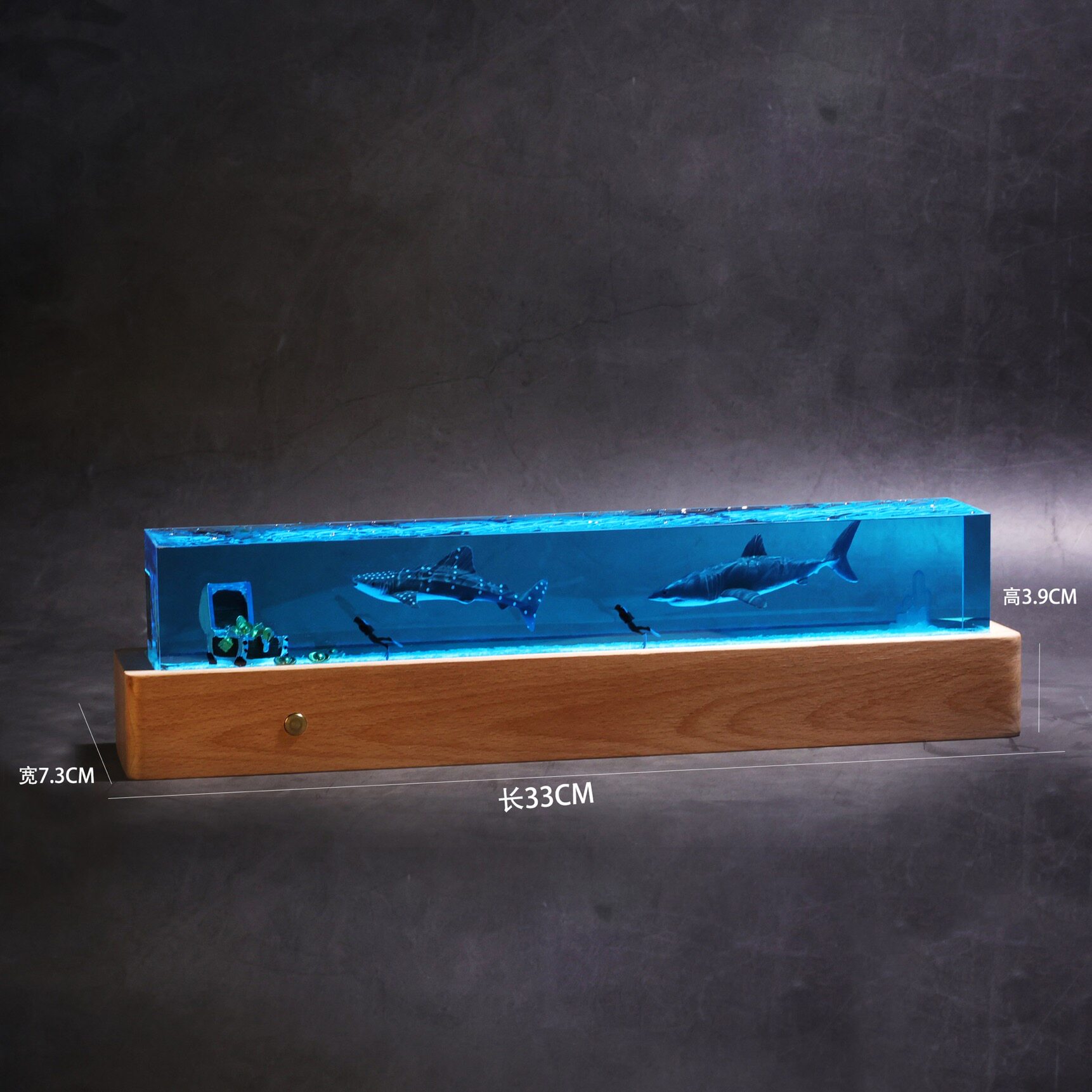 โคมไฟกลางคืนสร้างบรรยากาศใต้น้ - Resin Art Underwater บทวิจารณ์และราคา