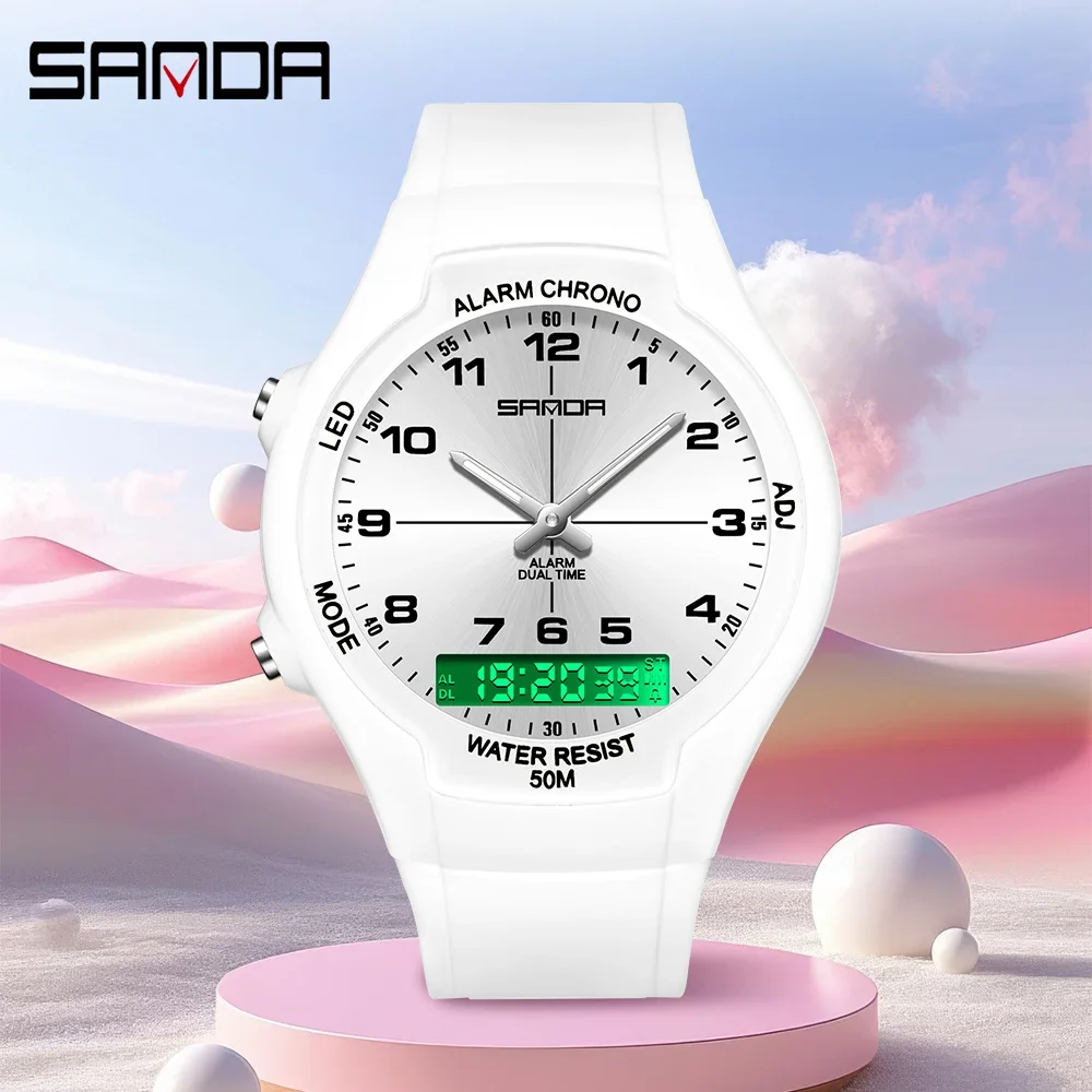 SANDA ใหม่ 6320 นาฬิกาควอทซ์แฟ - Resin Art Underwater บทวิจารณ์และราคา