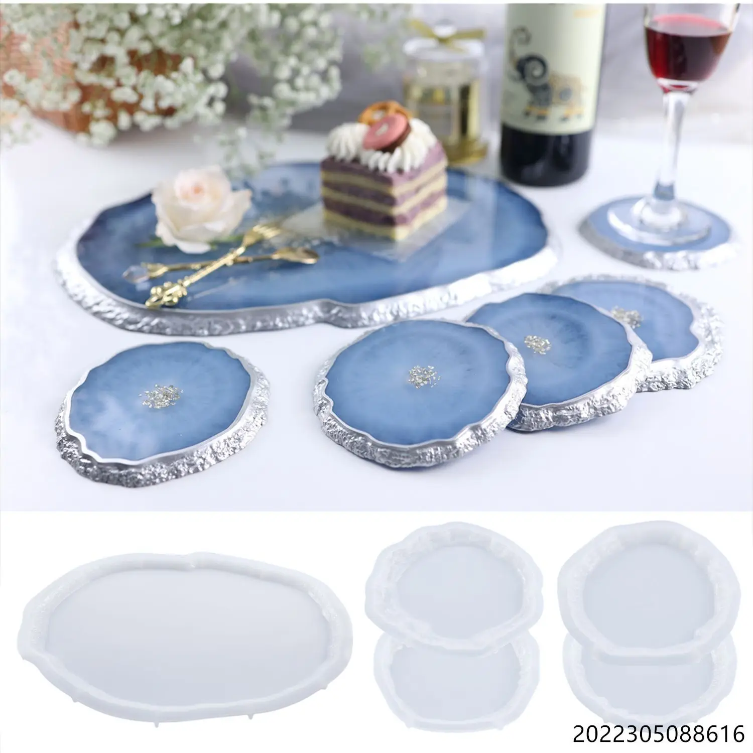 DIY คริสตัลอีพ็อกซี่เรซินแม่พิ - Resin Art Tray บทวิจารณ์และราคา