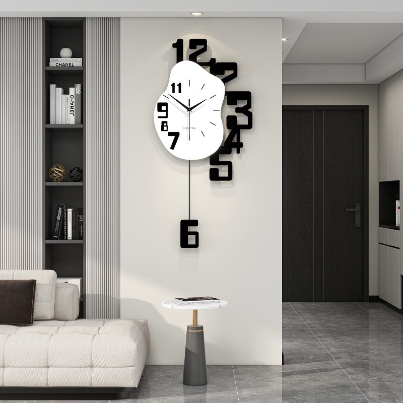 นาฬิกาแขวนผนังหรูหรา สำหรับห้อ - Resin Art Wall Clock บทวิจารณ์และราคา