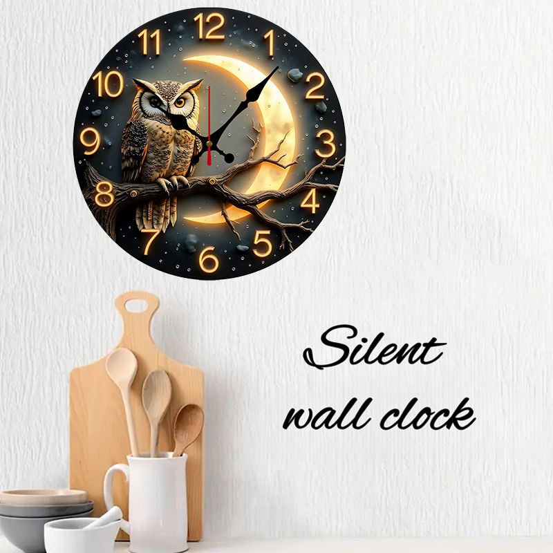 นาฬิกาแขวนผนังไม้ทรงกลมเงียบแส - Resin Art Wall Clock บทวิจารณ์และราคา