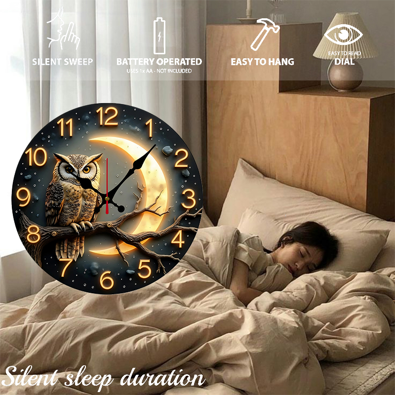 นาฬิกาแขวนผนังไม้ทรงกลมเงียบแส - Resin Art Wall Clock บทวิจารณ์และราคา